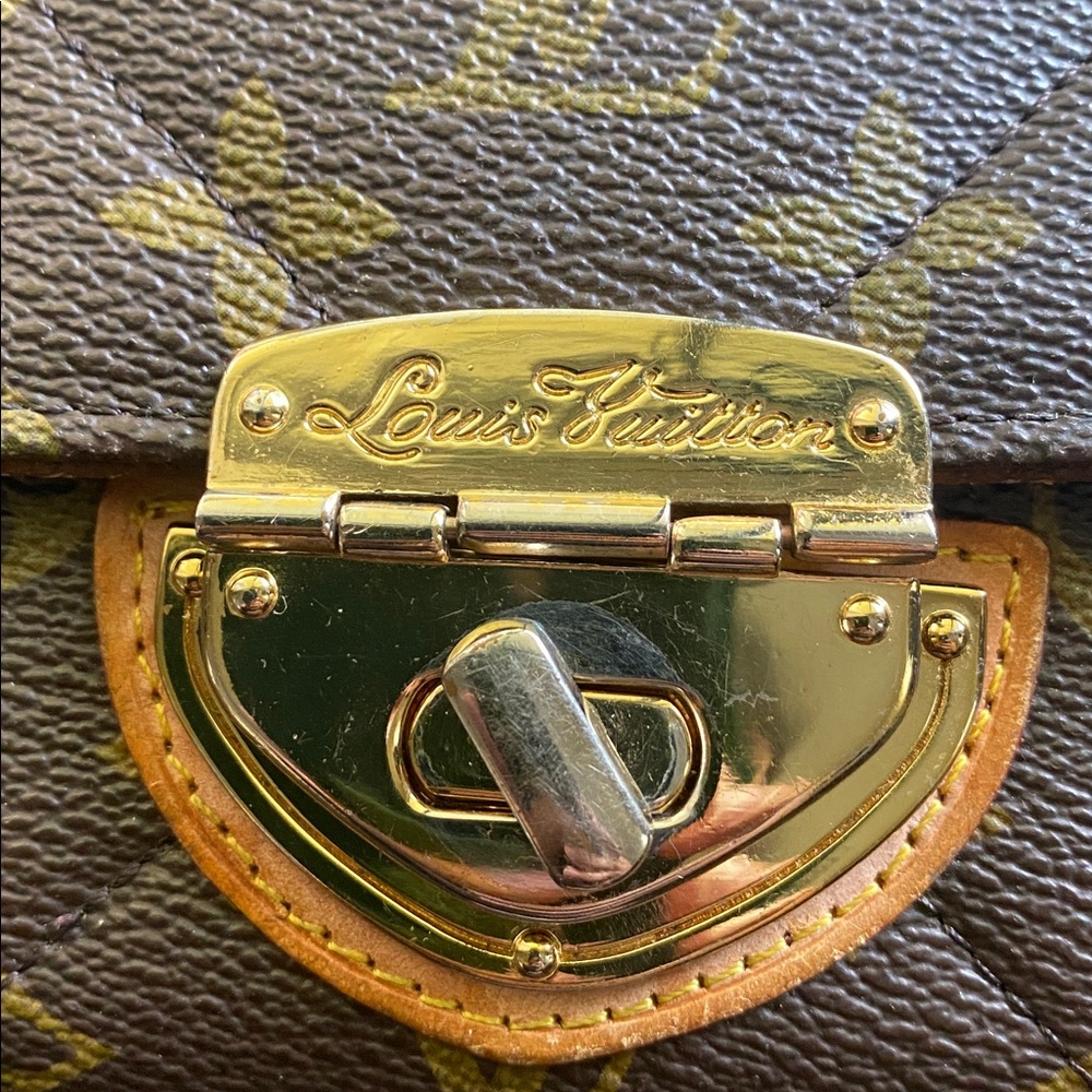 Louis Vuitton 100% Authentic Vintage Brown and Gold Clutch Long Wallet - Picture 7 of 11